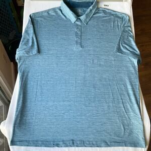 G.H. Bass & Co. Men’s Short Sleeve Polo Shirt Size XL, Blue, Work or Sport Wear